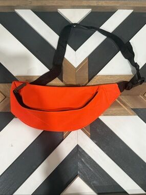 Bright Orange Canvas Waist Bag Fanny Pack